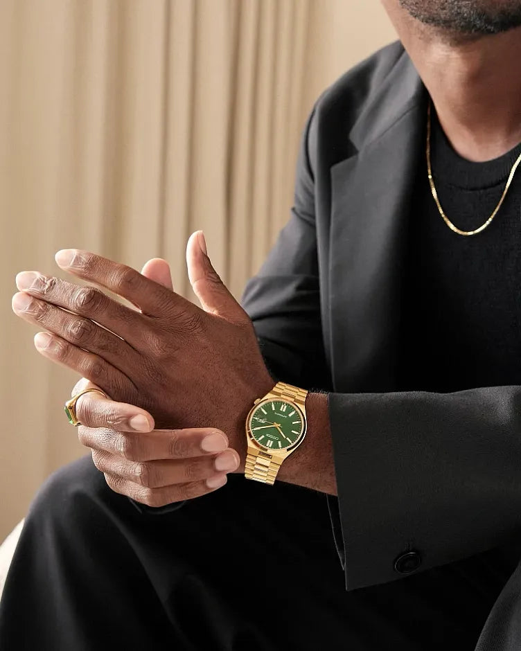 Citizen Tsuyosa Automatic Green Dial Gold-Tone Stainless Steel Men's Watch NJ0152-51X