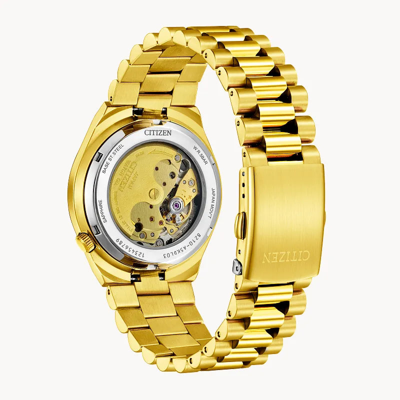 Citizen Tsuyosa Automatic Green Dial Gold-Tone Stainless Steel Men's Watch NJ0152-51X
