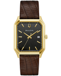 Bulova Tony Bennett We Are All Here Black Dial Gold-Tone Stainless Steel Men's Watch 97B235