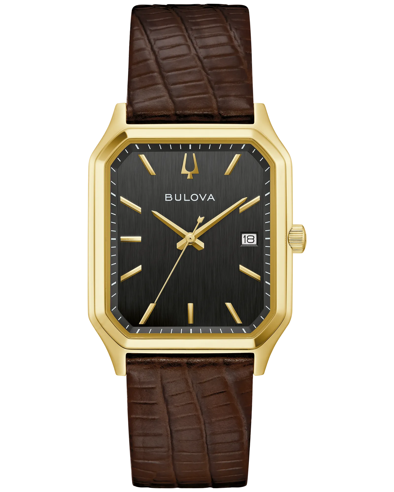 Bulova Tony Bennett We Are All Here Black Dial Gold-Tone Stainless Steel Men's Watch 97B235