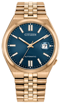 Citizen Tsuyosa 60 Blue Dial Rose Gold-Tone Stainless Steel Watch NK0023-57L