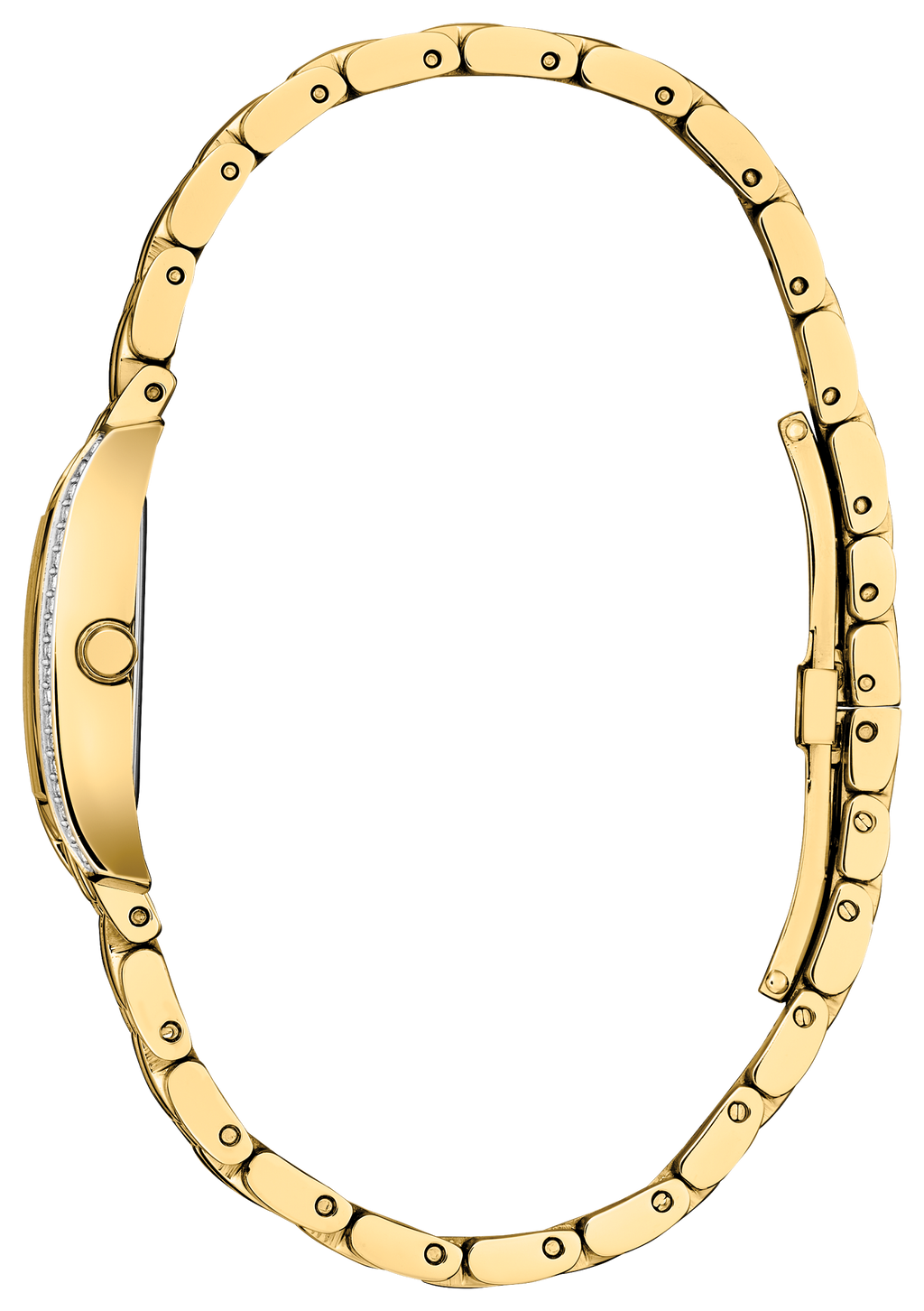 Citizen Petite Palidoro Black Dial Gold-Tone Stainless Steel Watch EG7112-59E