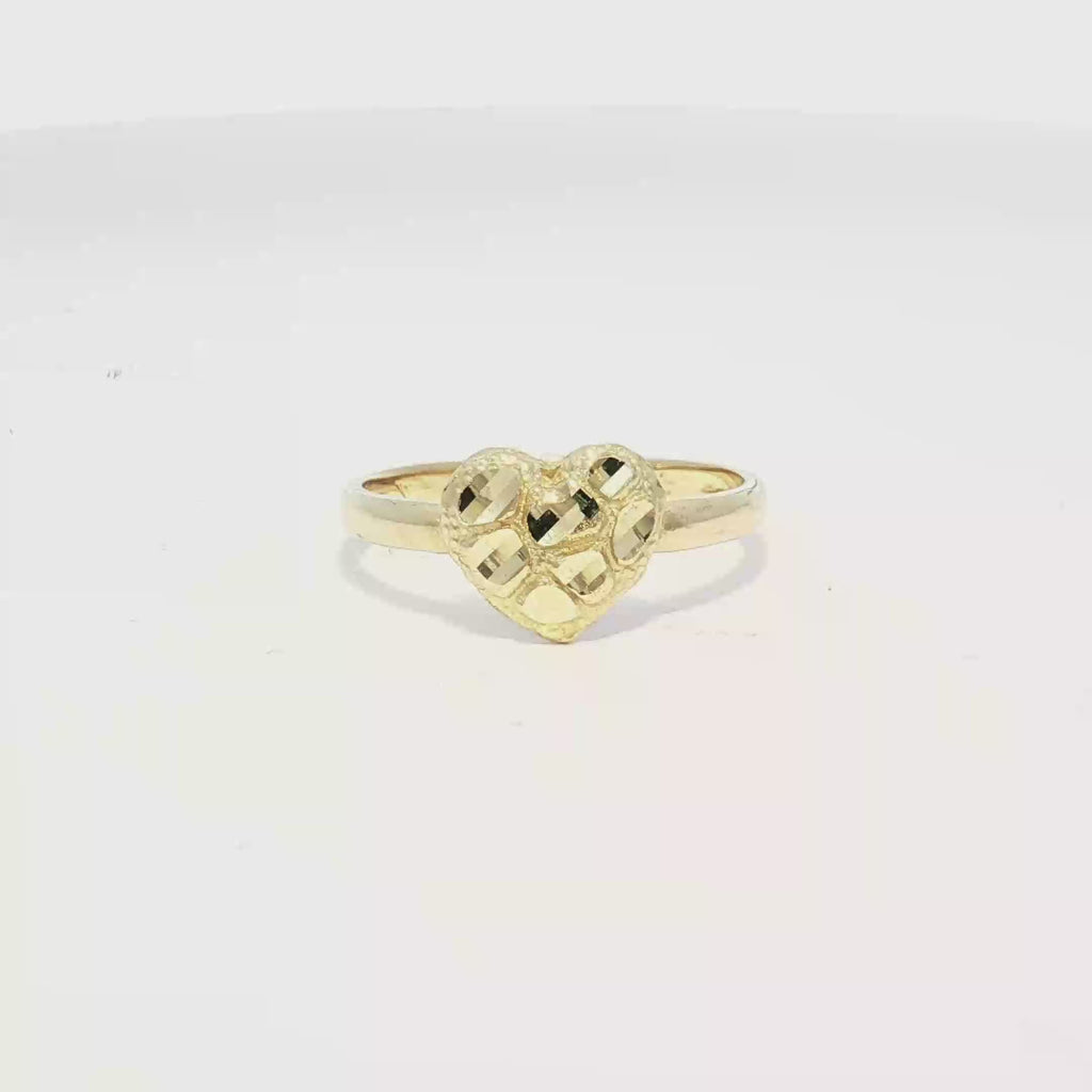 XS Heart Nugget Ring 10K