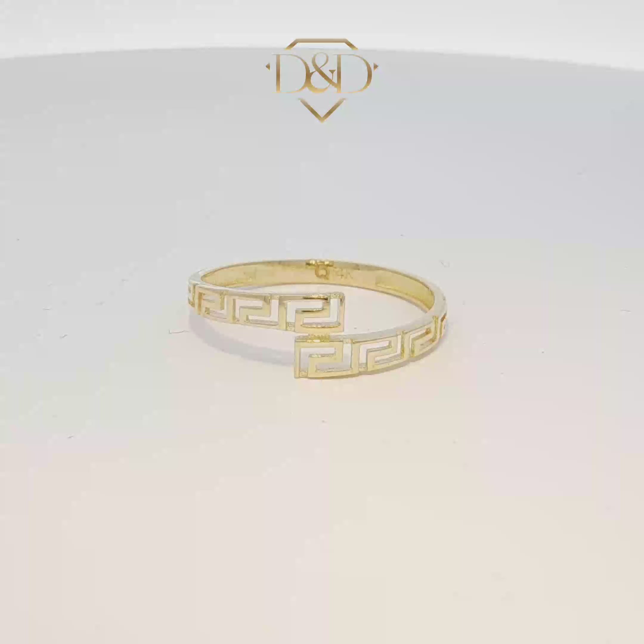 14K Greek Key Design Ring
