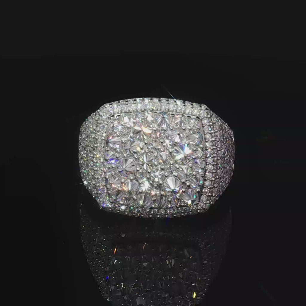 Reverse Moissanite Ring