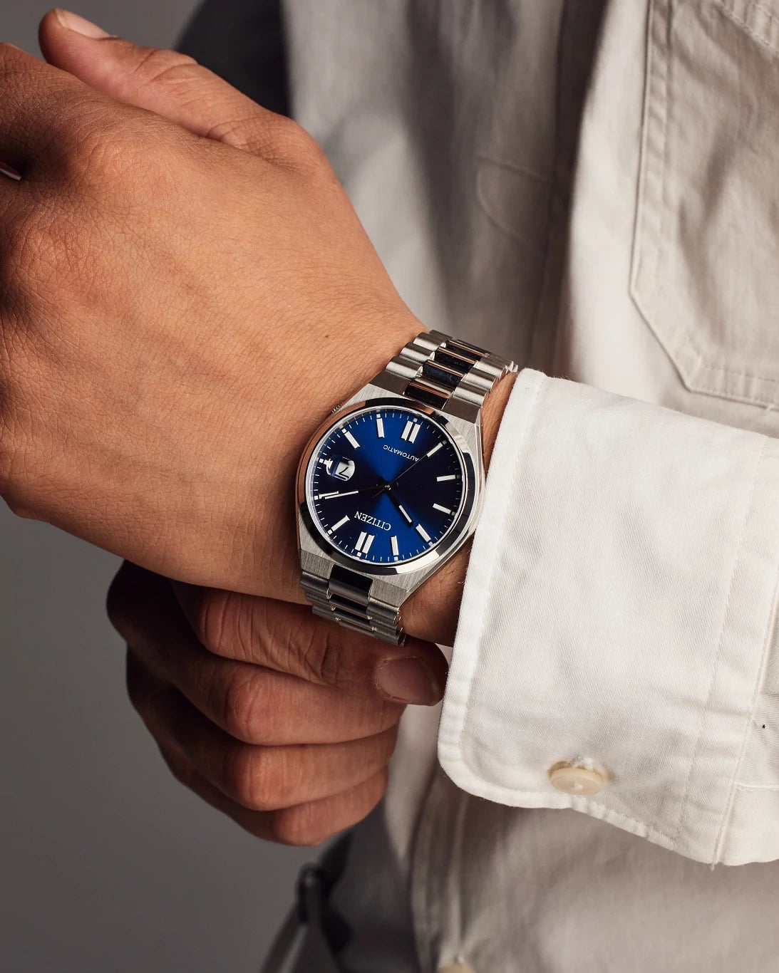 Citizen Tsuyosa Automatic Blue Dial Stainless Steel Men's Watch NJ0150-56L