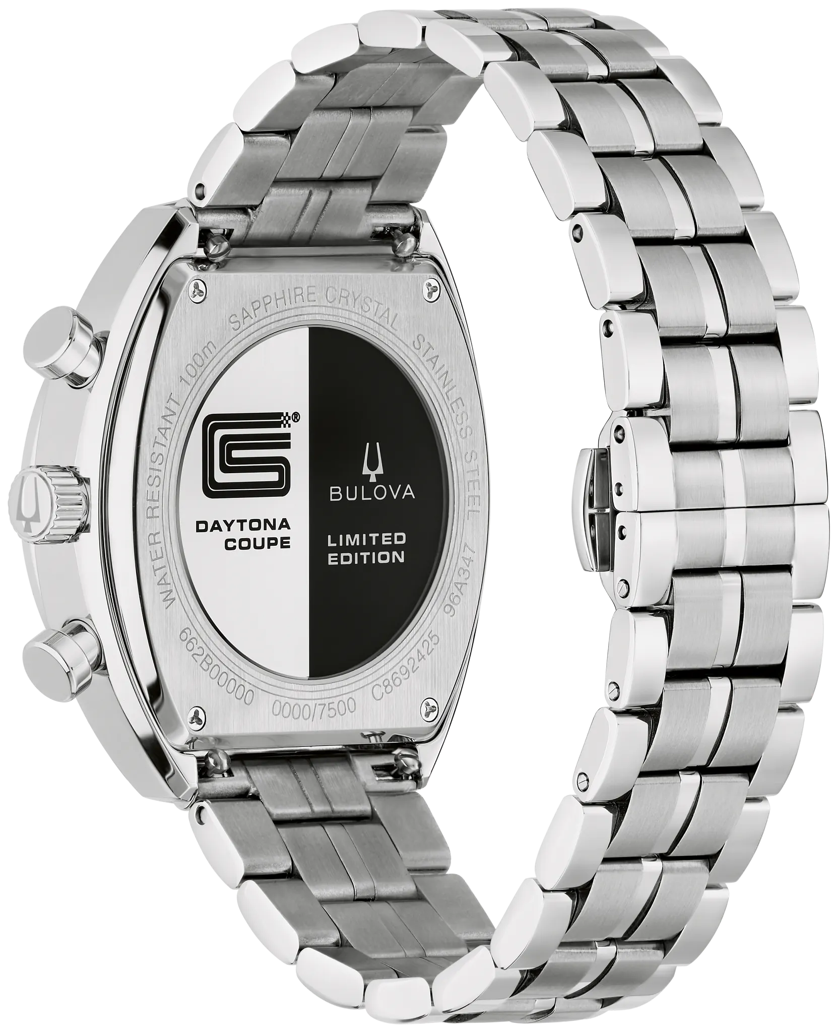Bulova Shelby Racer Chronograph Silver-Tone Dial Stainless Steel Men's Watch 96K118