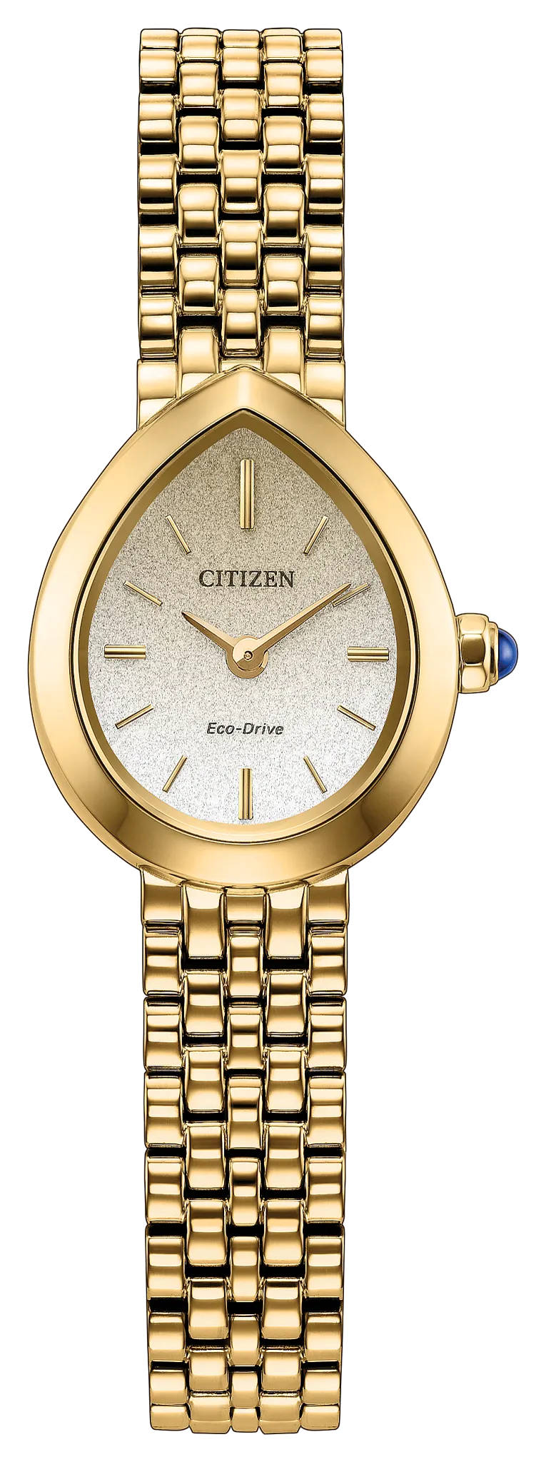 Citizen L Rainell White Dial Gold-Tone Stainless Steel Women's Watch EX1552-59A