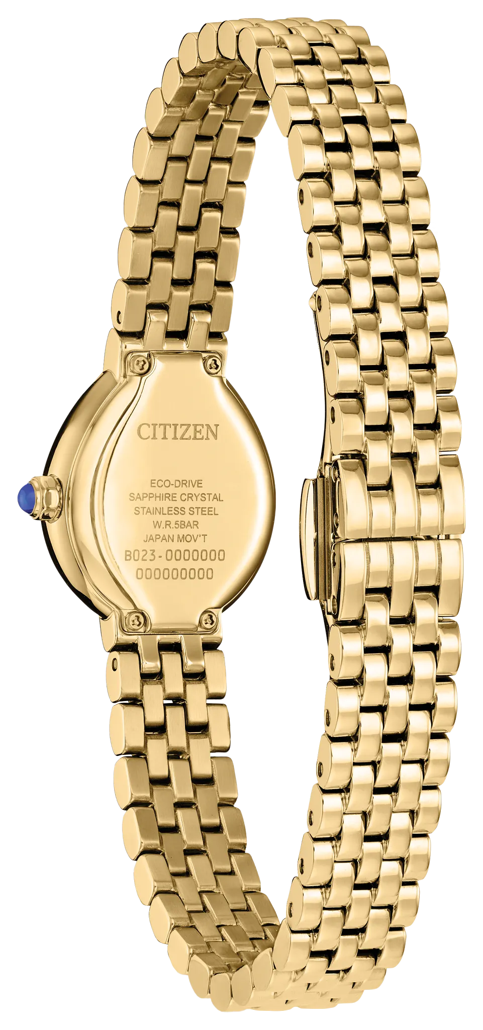 Citizen L Rainell White Dial Gold-Tone Stainless Steel Women's Watch EX1552-59A