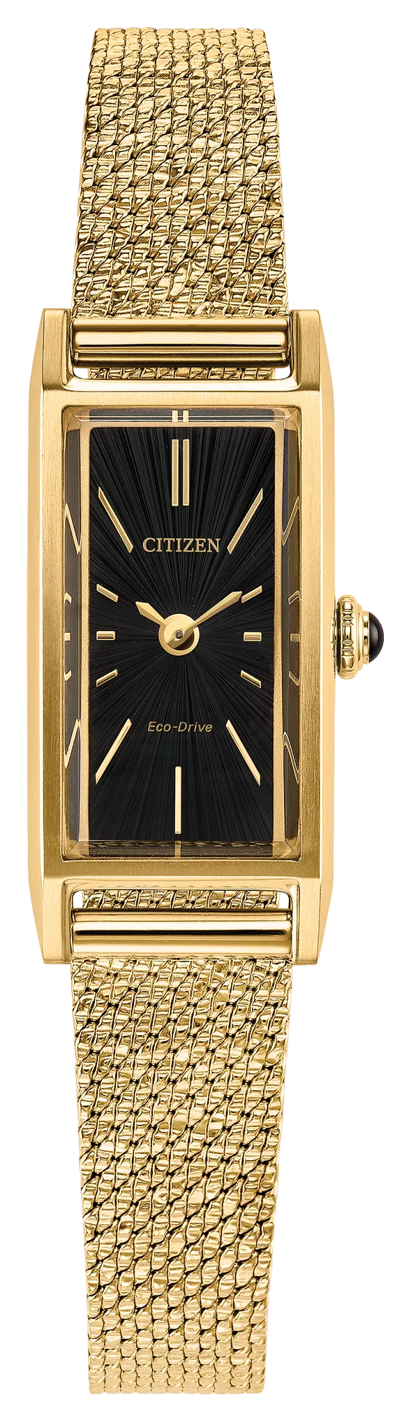 Citizen Fio Black Dial Stainless Steel Watch EG7128-59E