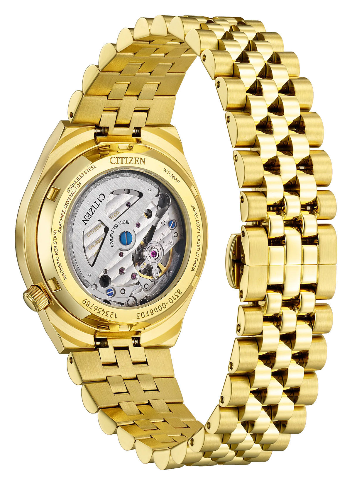 Citizen Tsuyosa 60 Automatic Silver Dial Gold-Tone Women's Watch NK0032-56A